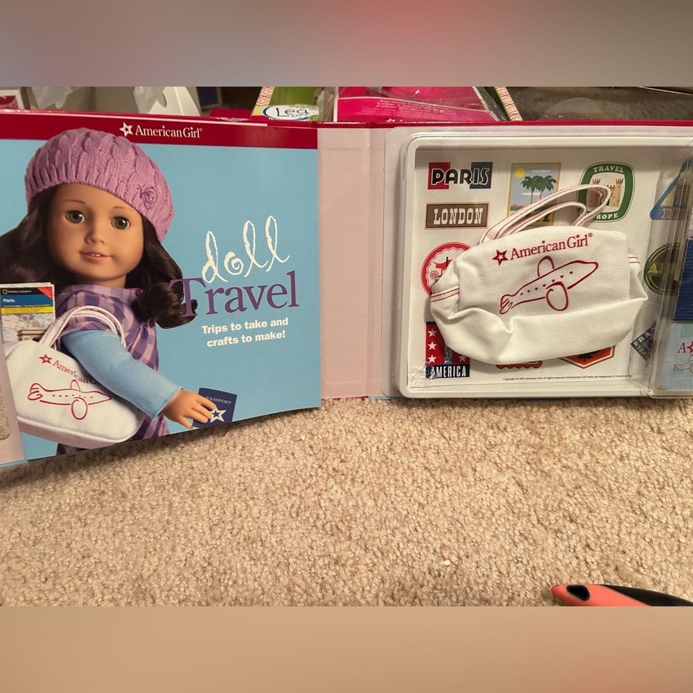 AMERICAN GIRL Work, Travel, Tea Time Gift Basket #kidcore #dollaccessories - Picture 10 of 12